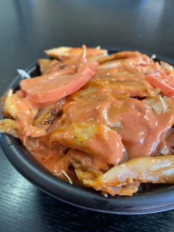 ケバブ丼 辛口ソース