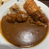 ポークカレー➕ささみ1本➕フライドチキン3個 10辛