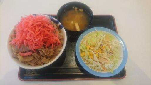 牛丼(特盛) サラダセット