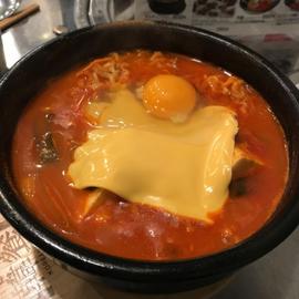 チーズラーメンスンドゥブ定食 唐辛子マーク1つ