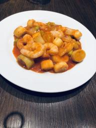 エビチリソース炒め