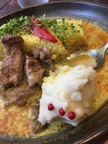 豚肩ロースステーキカレー 1辛