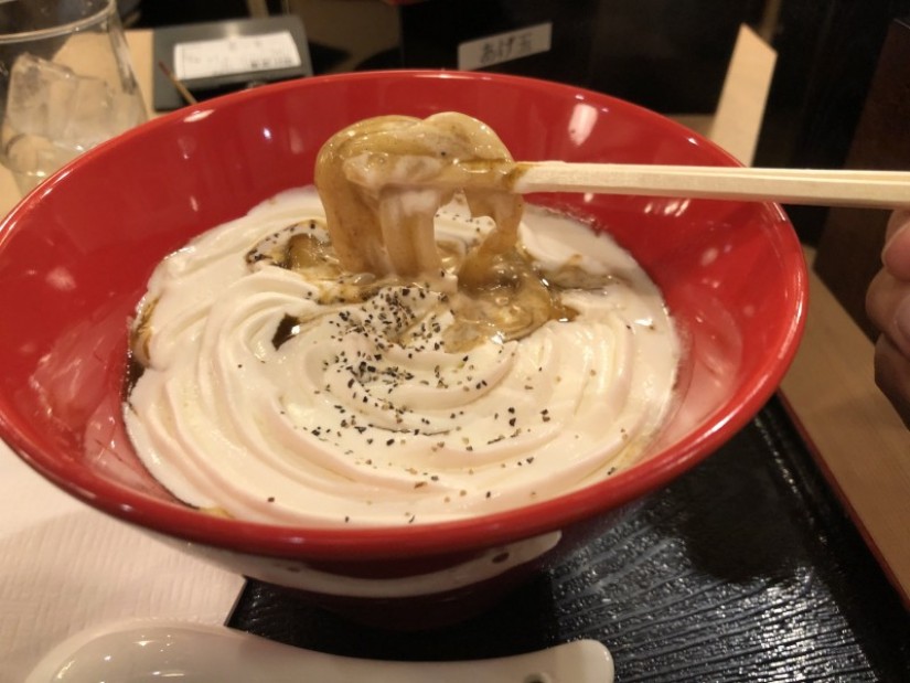 白いカレーうどん