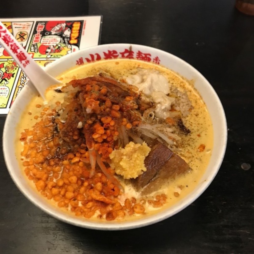 火炎ジロウラーメン カラ増し、シビ増し