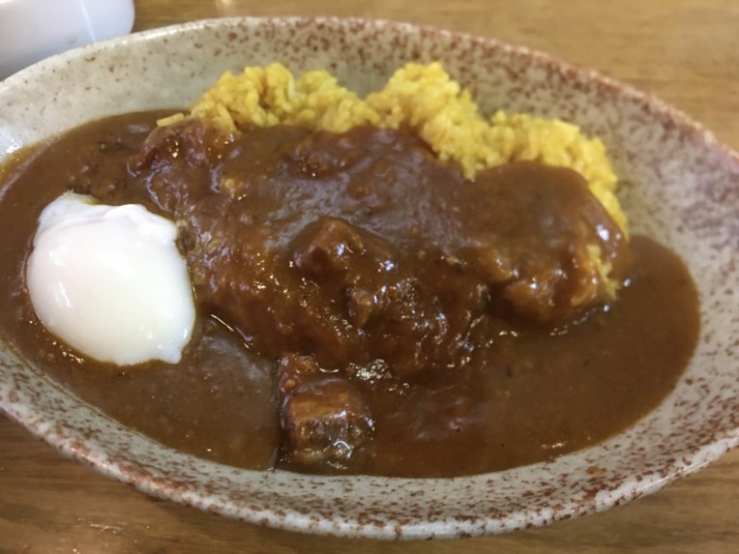 ボナッカレー(半熟玉子トッピング) ちょい辛