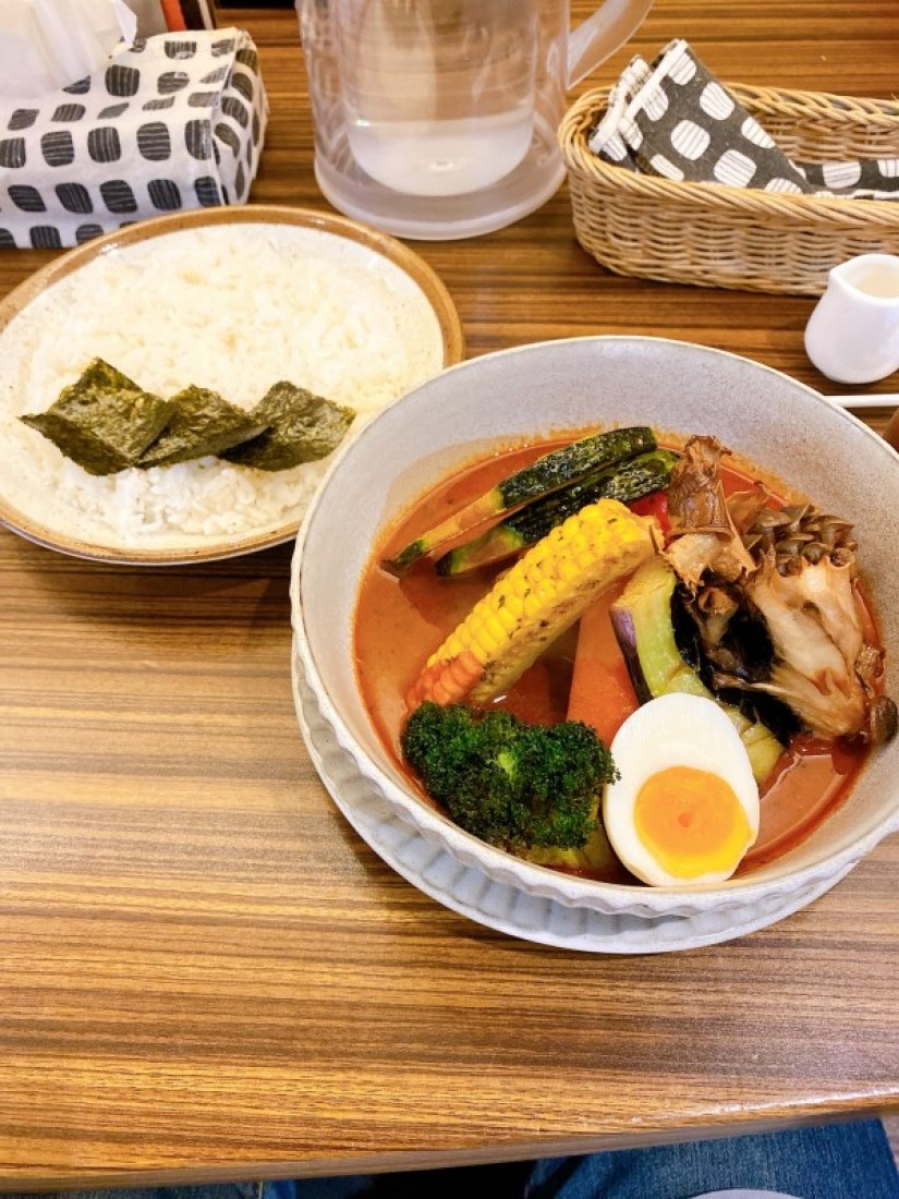 野菜ときのこのスープカレー 100倍