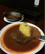 チキンとキーマあいがけ