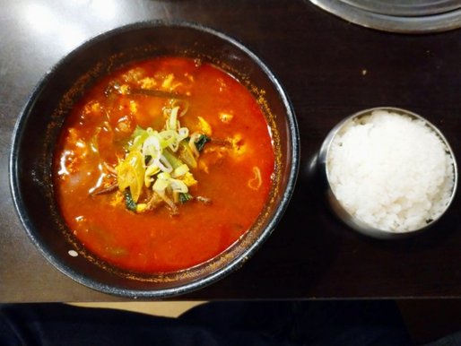 ユッケジャン定食