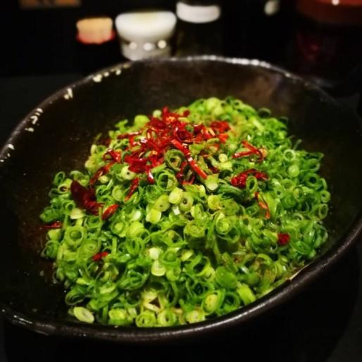 汁なし担担麺ネギトッピング 3辛