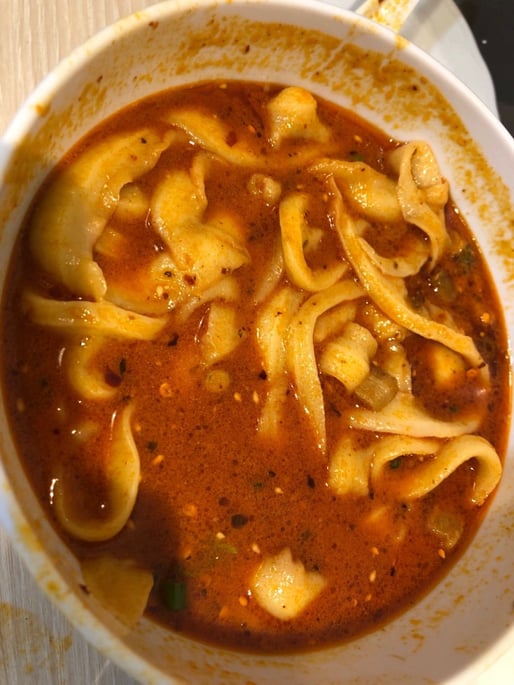 坦々刀削麺 太麺 大辛