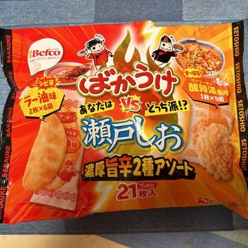 ばかうけVS瀬戸しお 濃厚旨辛2種アソート ラー油味