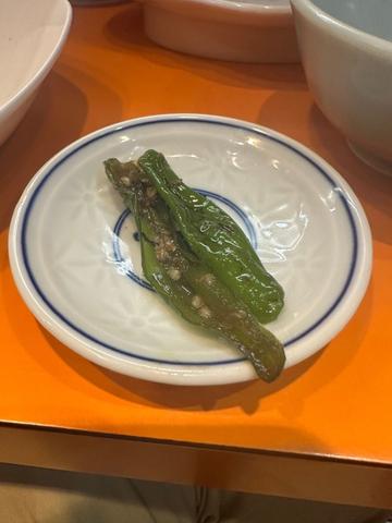 青唐辛子の醤油漬け
