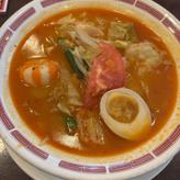 小籠包入り！紅白団子の麻辣担 3辛