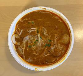 インド風カレーうどん チキン デリバリー 激辛