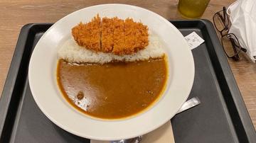 ロースカツカレー、プレーンソース 激辛4辛