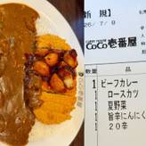 ロースカツチキンと夏野菜ビーフカレー旨辛にんにく 20辛