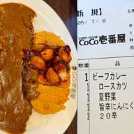 ロースカツチキンと夏野菜ビーフカレー旨辛にんにく 20辛