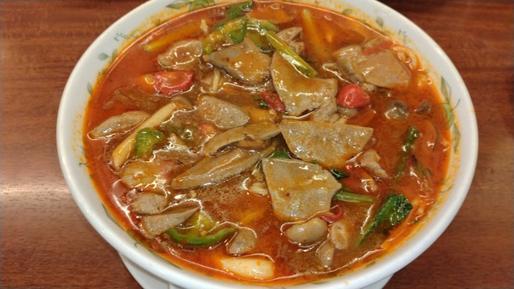 豚レバー入り激辛汁そば