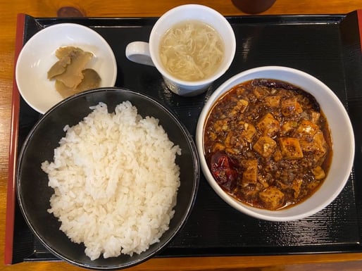 麻婆豆腐定食 ５辛(激辛)