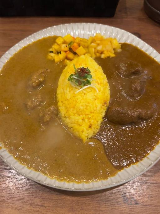 二種盛り(定番マトン、日替わり香味ビーフ)