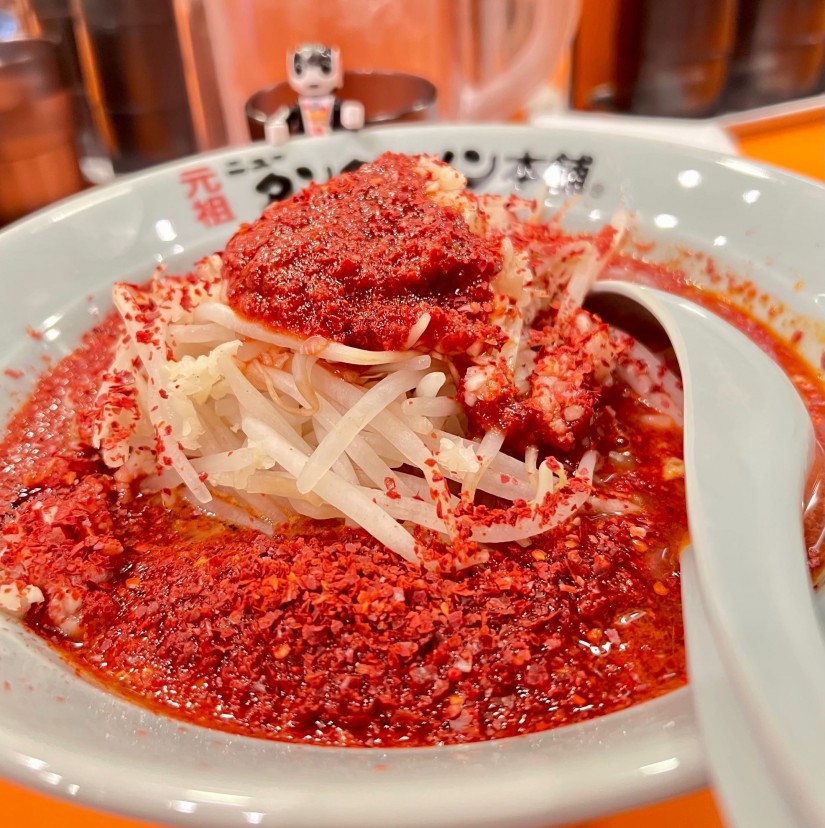 新橋店限定SL辛ス盛りタンタンメン 唐辛子🌶️マーク10本