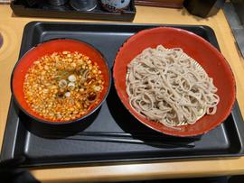 辛たぬき肉つけそば