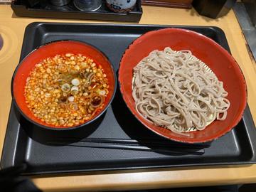 辛たぬき肉つけそば