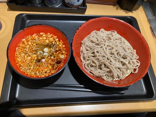 辛たぬき肉つけそば