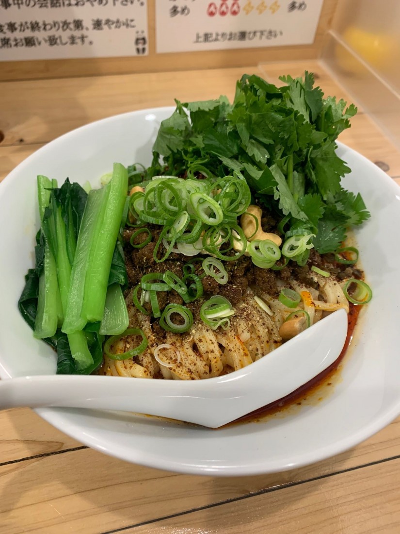 汁なし坦々麺(ゴマ) 辛さ多め 痺れ多め