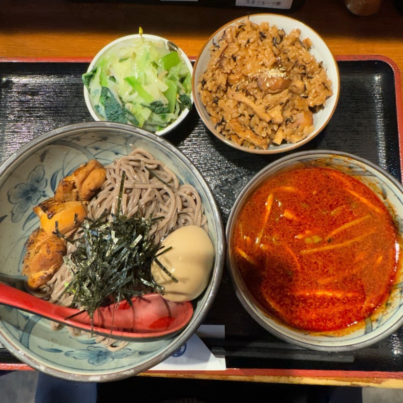 辛豚つけ蕎麦 辛さ3