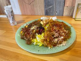 あいがけカレー(ポーク&キーマ) 大辛