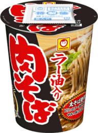 ラー油入り肉そば