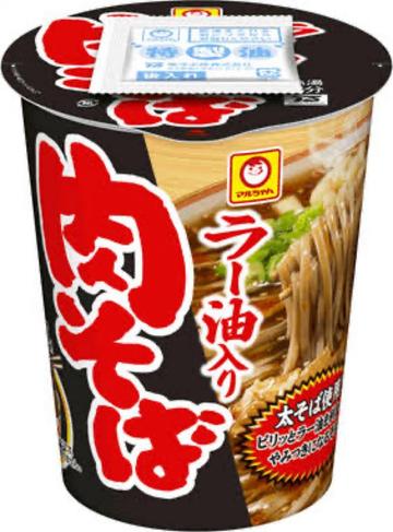 ラー油入り肉そば