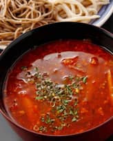 挽き肉とトマトの激辛汁 辛いモノが苦手な方の注文はお断り♪