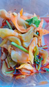  ザーサイとネギ香味和え