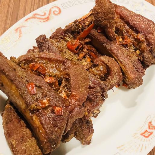 孜然排骨 　スペアリブのクミン風味唐揚げ  🌶🌶