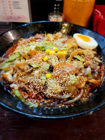 チャン麺 小 野菜大盛 50辛