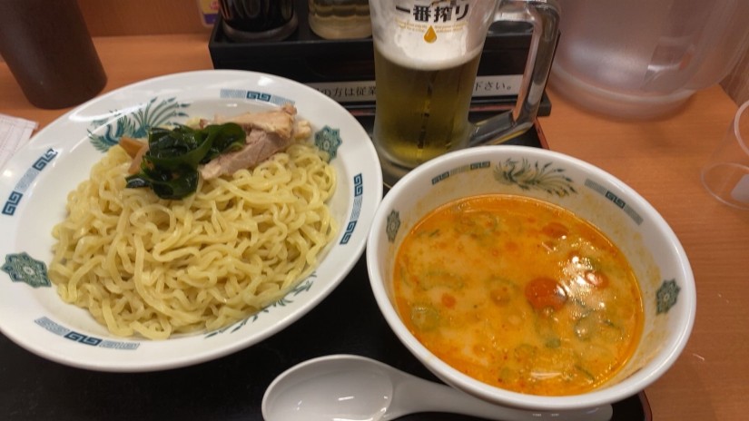 ピリ辛とんこつつけ麺