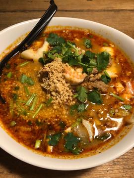 トムヤムラーメン 5辛まで選べます