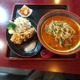 地獄ベトコンラーメン+からあげセットのライスなし