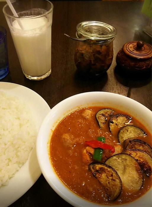 チキンと茄子のカレー 辛さ８倍 3