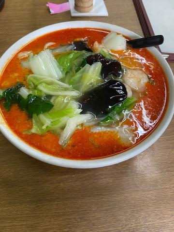 地獄海鮮刀削麺（辛さ増し）