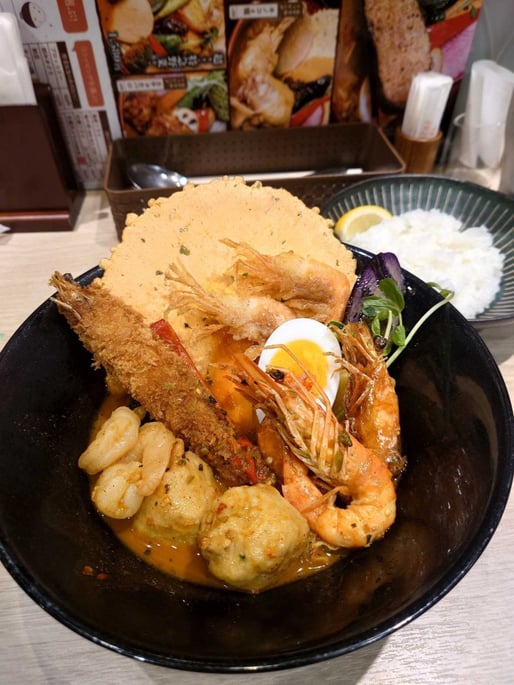 海老列車カリー 天国