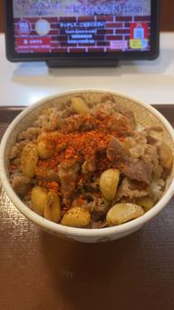 にんにくファイヤー牛丼（並盛）