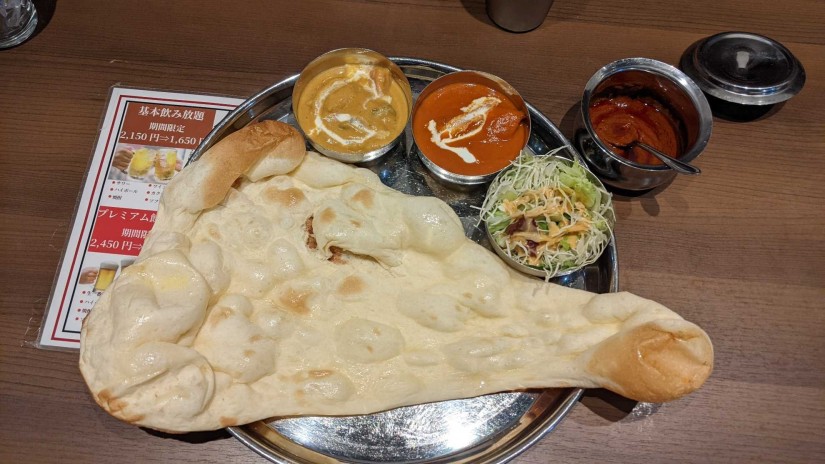 2種類カレーセット 辛味ソース全使用