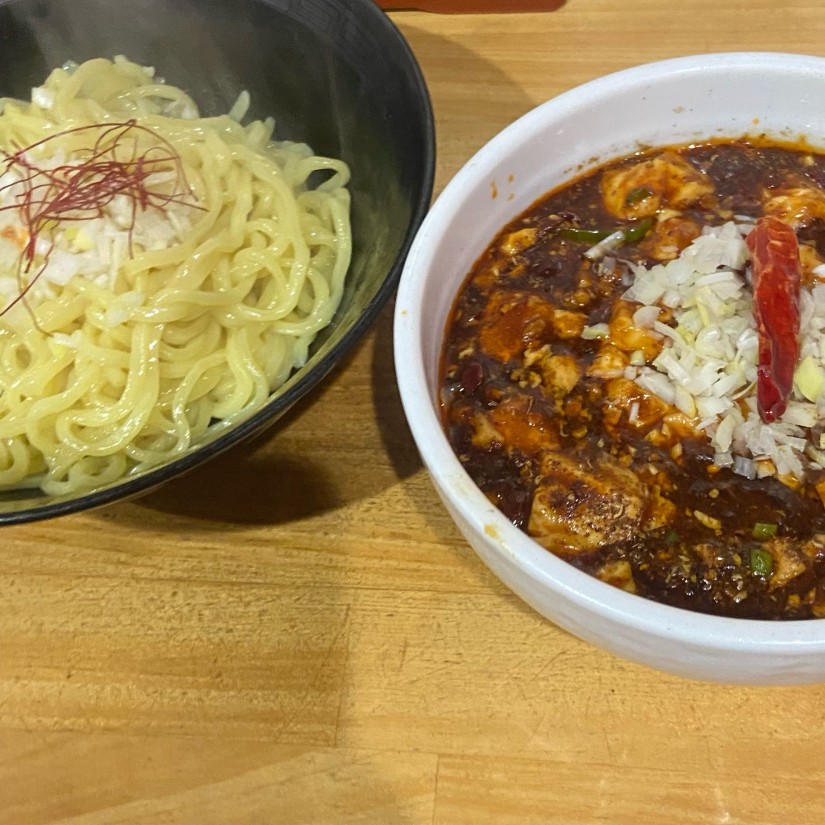 麻婆つけ麺 5辛 温麺 花山椒あり 5辛
