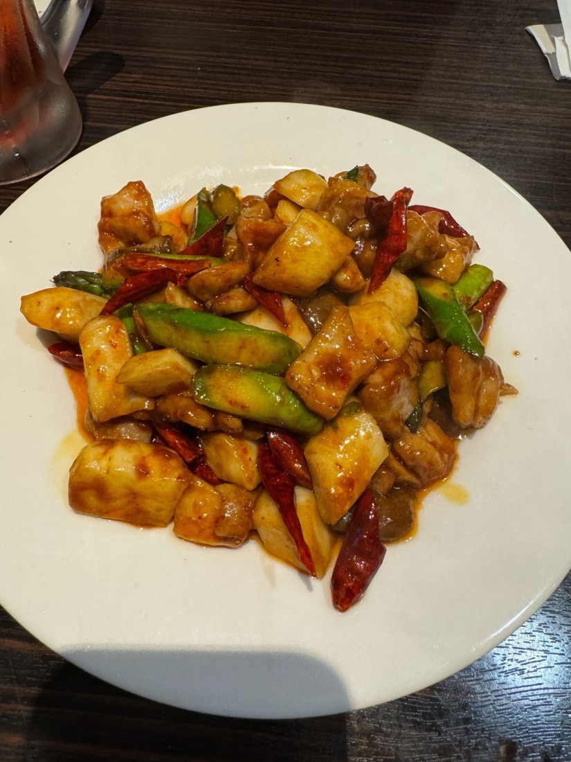 若鳥のピリ辛炒め