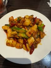 若鳥のピリ辛炒め