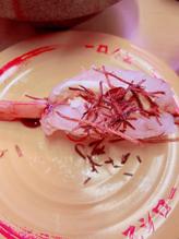 マーラー風味赤えび揚げネギ添え