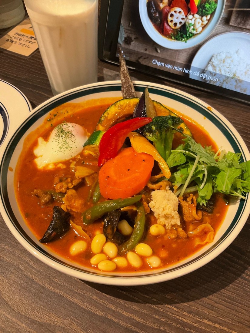山わさび香るラムしゃぶと野菜10品目 10辛